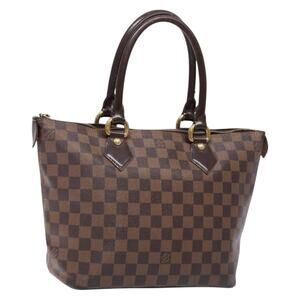 LOUIS VUITTON Damier Ebene Saleya PM Tote Bag N51183